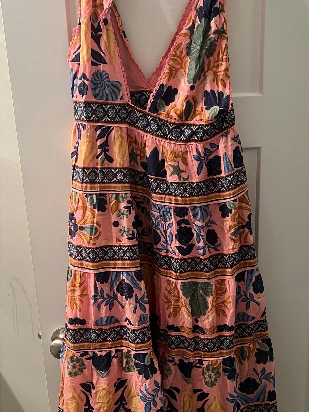 Farm Rio Seashell Tapestry Midi Dress - Picture 2 of 4